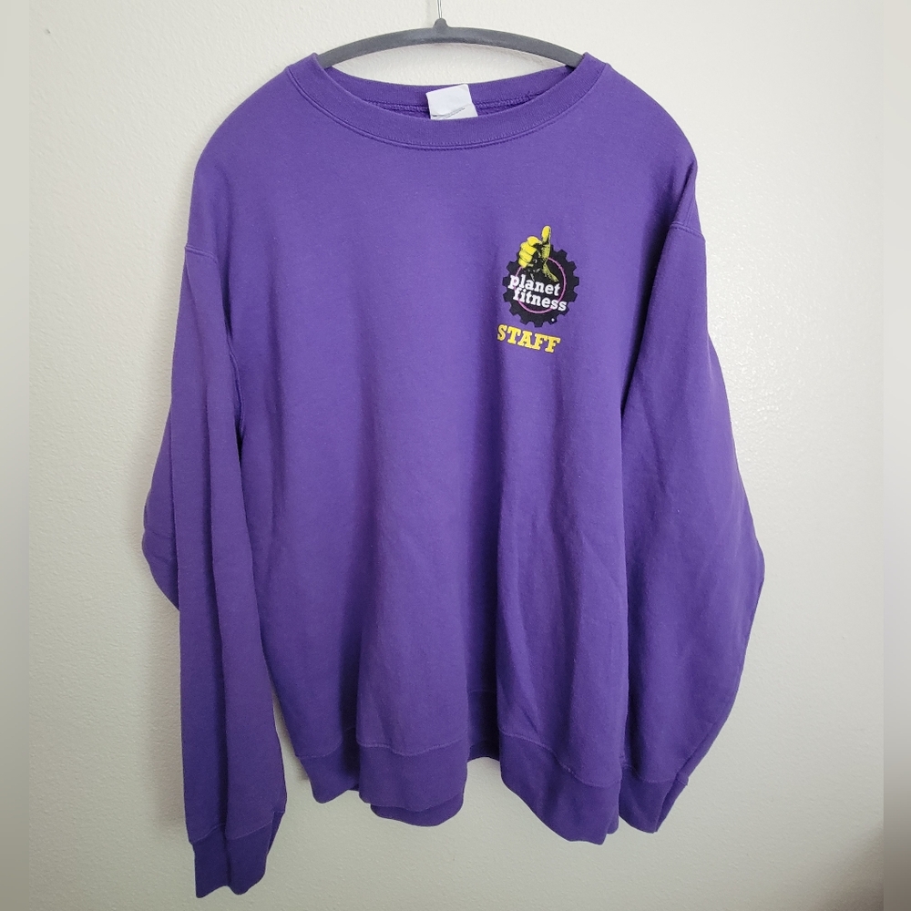 Planet Fitness Staff  Purple Sweatshirt